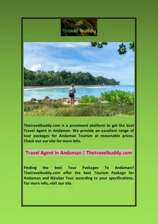 Travel Agent in Andaman | Thetravelbuddy.com