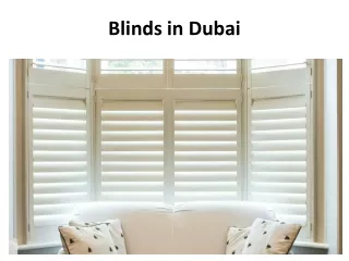 blinds in dubai