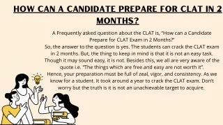 how to prepare for clat in 2 months