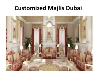 customized majlis dubai