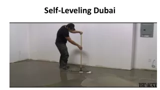 self leveling dubai