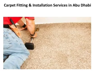 carpet fitting installation services in abu dhabi