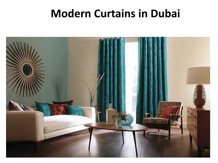 modern curtains in dubai