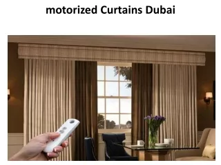 motorized curtains dubai
