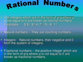 rational numbers