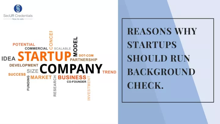 reasons why startups should run background check