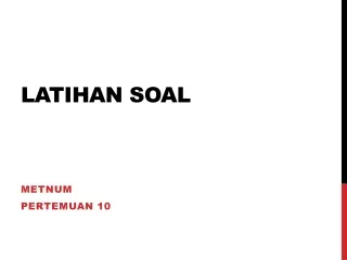 latihan soal