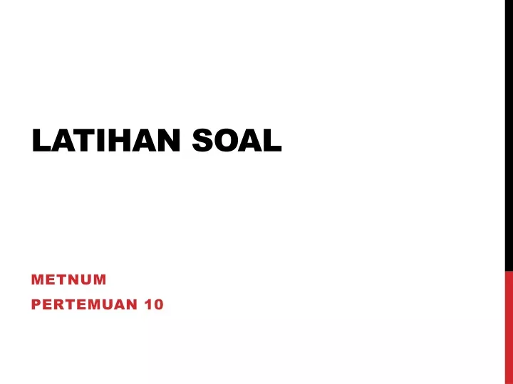 latihan soal