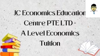 A Level Economics Tuition | JC Economics Education Centre