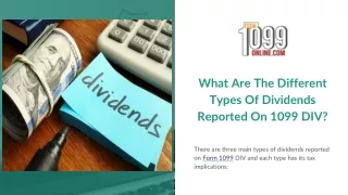 what are the different types of dividends