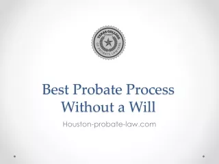 best probate process without a will