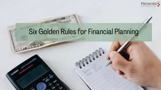 Six Golden Rules for Financial Planning