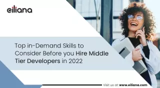 Top In-Demand Skills To Consider Before You hire Middle Tier Developers In 2022