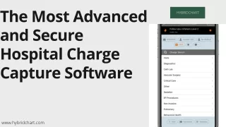 The Most Advanced and Secure Hospital Charge Capture Software