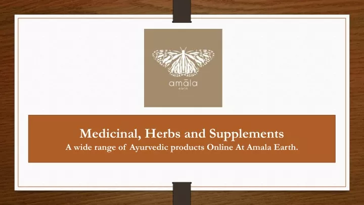 medicinal herbs and supplements a wide range
