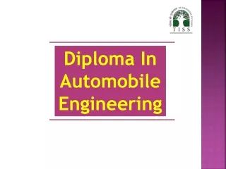 Diploma In Automobile Engineering