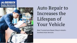 auto repair to increases the lifespan of your