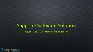 sapphire software solution