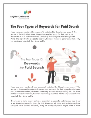 The Four Types of Keywords for Paid Search