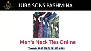 Men's Neck Ties Online – Juba Sons Pashmina