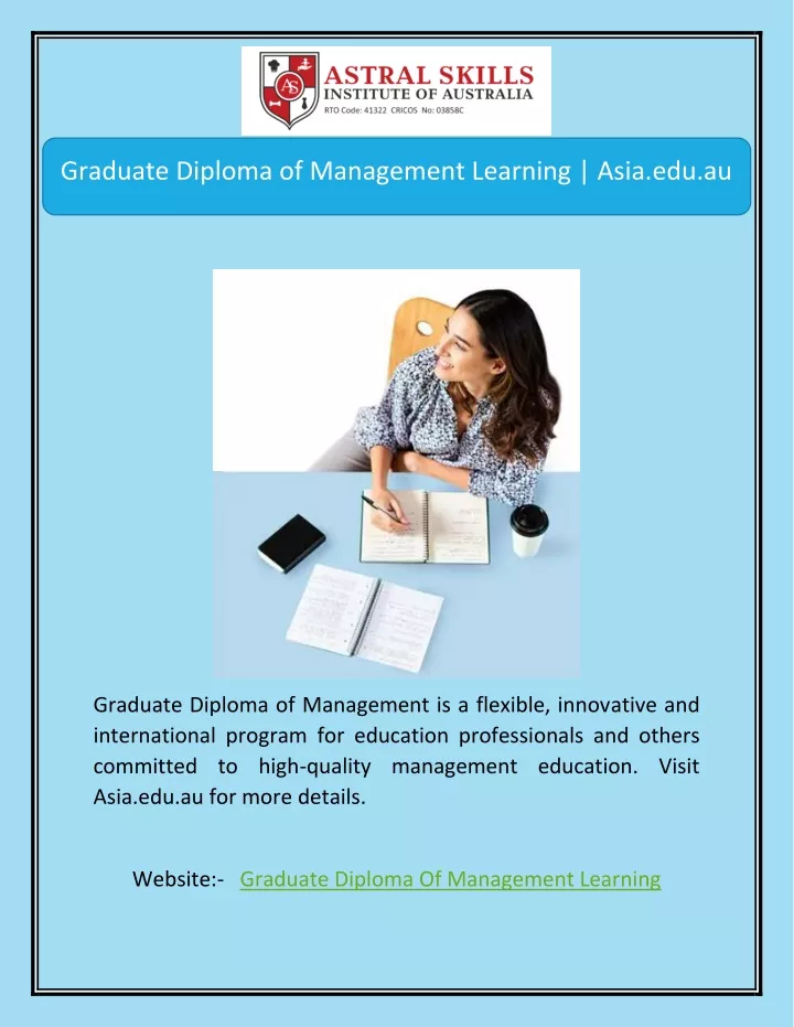 graduate diploma of management learning asia