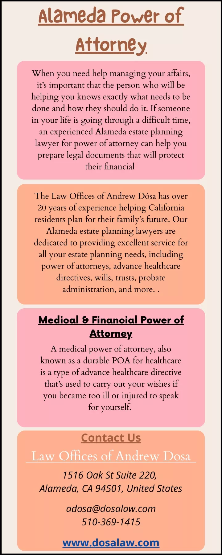 alameda power of attorney