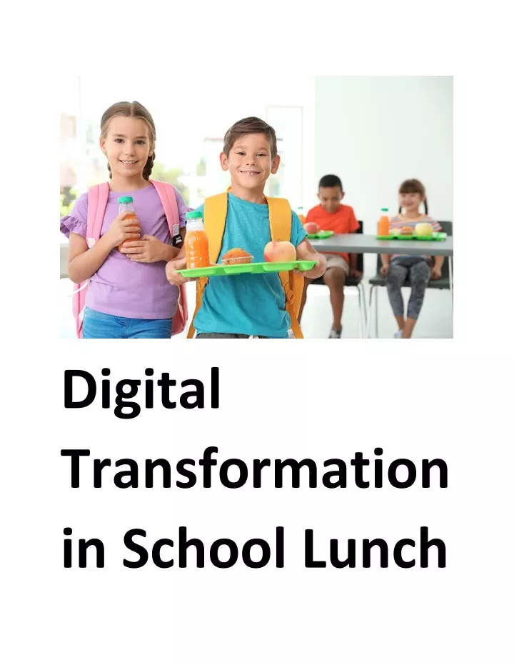 digital transformation in school lunch