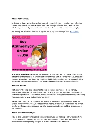 what is azithromycin