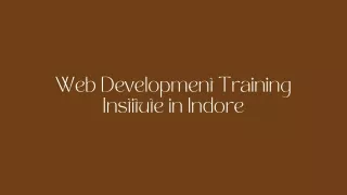 web development training institute in indore