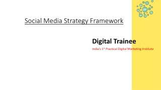 social media strategy framework