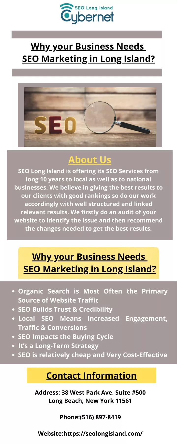 why your business needs seo marketing in long