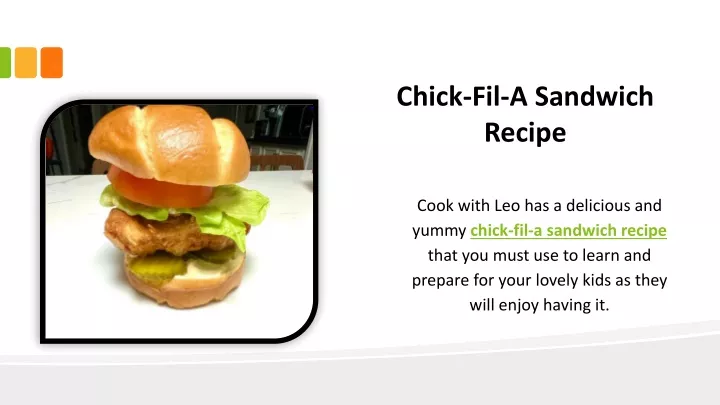 chick fil a sandwich recipe
