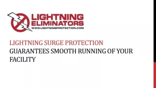 lightning surge protection guarantees smooth