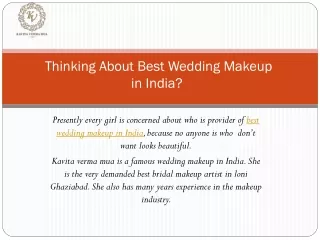 Best Wedding Makeup in India- kavita Verma Mua Makeovers