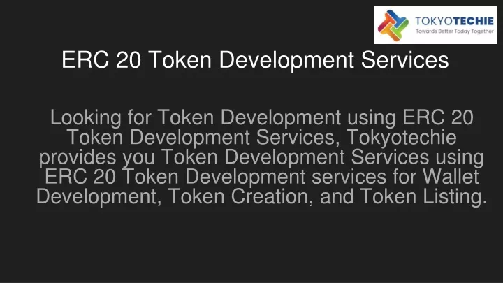 erc 20 token development services