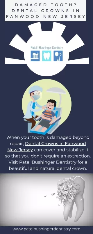 Damaged Tooth Dental Crowns in Fanwood New Jersey
