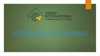 UK Educational Consultants