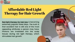 Affordable Red Light Therapy for Hair Growth