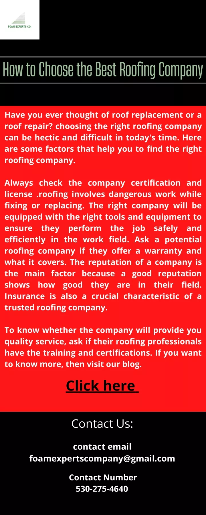 add a heading how to choose the best roofing