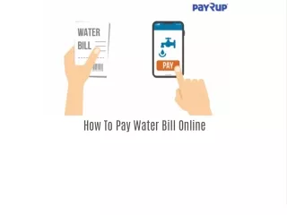 click to edit title how to pay water bill online
