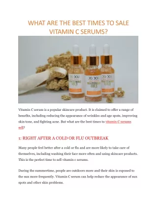 vitamin c serum sale
