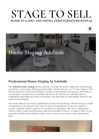 House Staging Adelaide