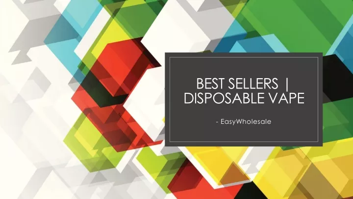 best sellers disposable vape