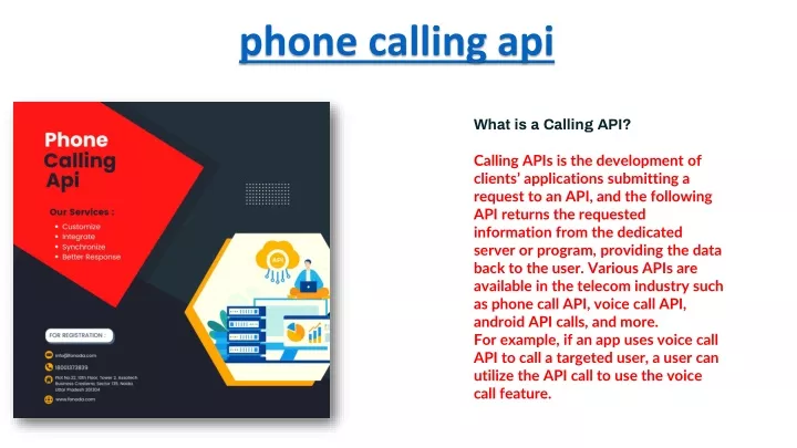 phone calling api