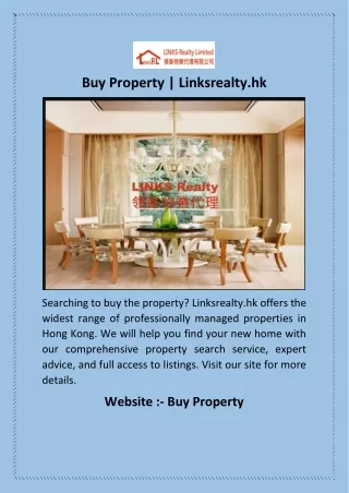 Buy Property | Linksrealty.hk