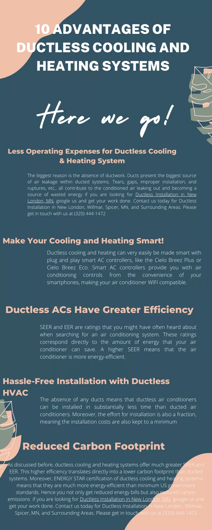 10 advantages of ductless cooling and heating