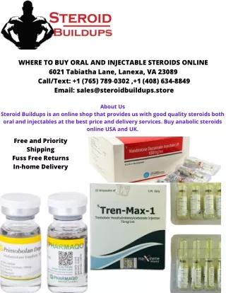 WHERE TO BUY ORAL AND INJECTABLE STEROIDS ONLINE 6021 Tabiatha Lane, Lanexa, VA 23089 CallText  1 (765) 789‑0302 Email s