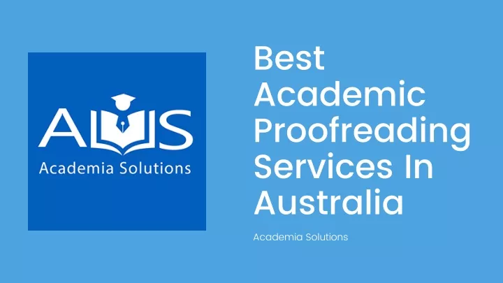 academia proofreading services