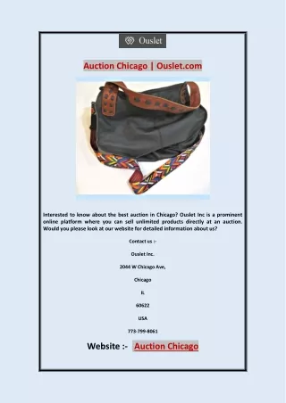 auction chicago ouslet com