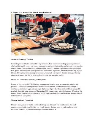 5 ways a pos system can benefit your restaurant